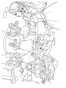 Barbie and the three Musketeers coloring page 6 - Free printable