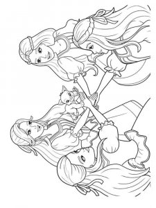 Barbie and the three Musketeers coloring page 7 - Free printable