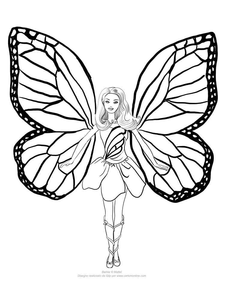 Barbie Fairy coloring pages. Download and print Barbie ...