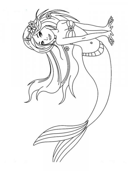 Barbie Mermaid coloring pages