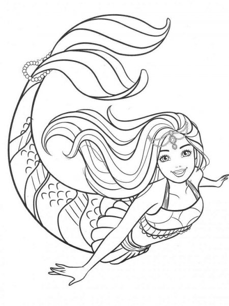 Barbie Mermaid coloring pages