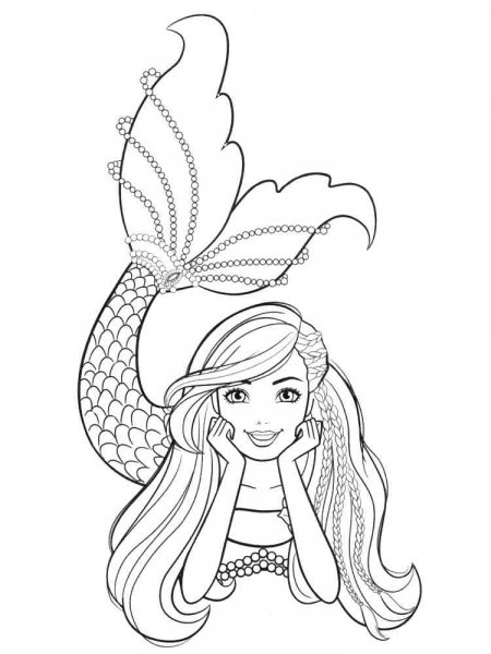 Barbie Mermaid coloring pages