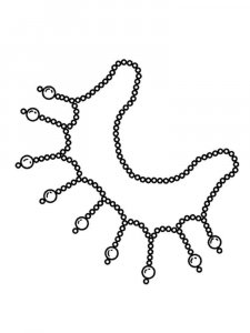 Coloring pages beautiful necklaces