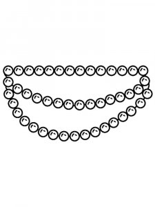 Coloring pages necklace for women