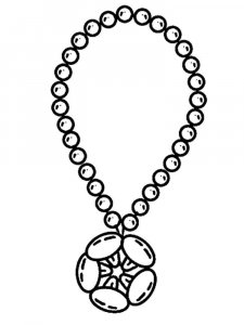 Necklace coloring pages