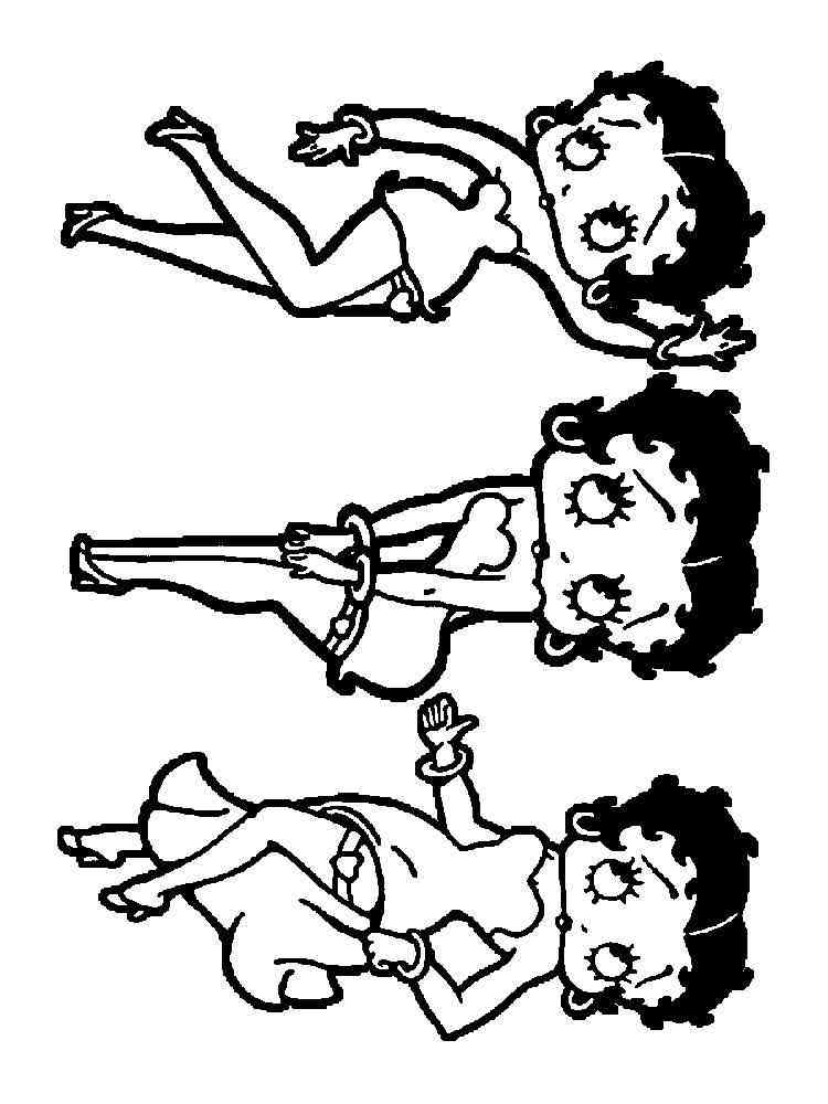 betty boop coloring pages to print