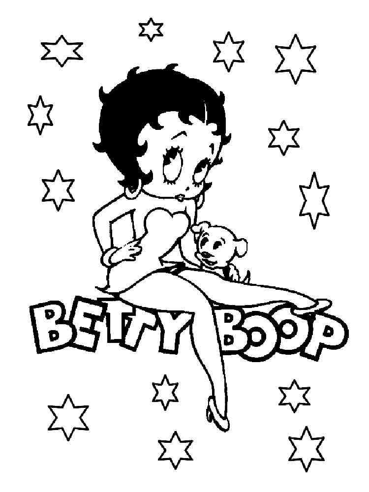 betty boop motorcycle coloring page
