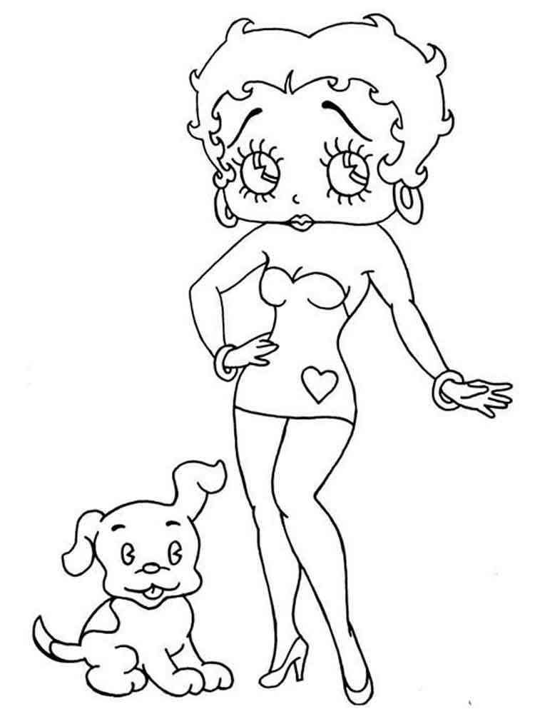 Betty Boop coloring pages