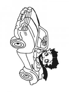 Betty Boop coloring page 10 - Free printable