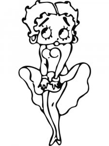 Betty Boop coloring page 13 - Free printable