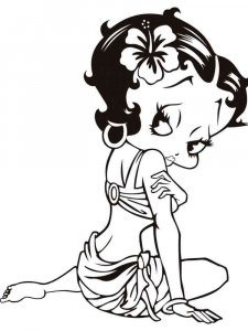 Betty Boop coloring page 15 - Free printable