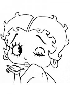 Betty Boop coloring page 16 - Free printable