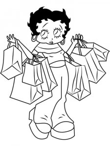 Betty Boop coloring page 17 - Free printable