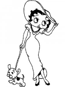Betty Boop coloring page 18 - Free printable