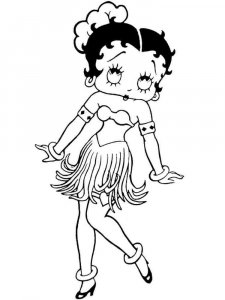 Betty Boop coloring page 19 - Free printable