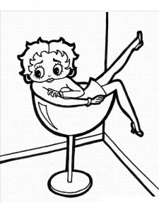 Betty Boop coloring page 20 - Free printable