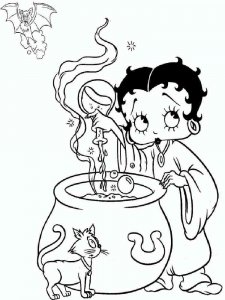 Betty Boop coloring page 3 - Free printable