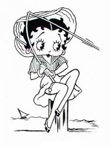 Betty Boop coloring page 6 - Free printable