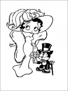 Betty Boop coloring page 8 - Free printable