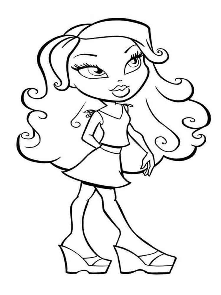 Bratz coloring pages. Download and print Bratz coloring pages.