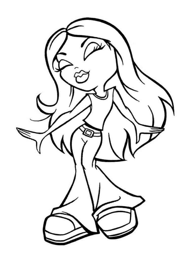 Bratz coloring pages. Download and print Bratz coloring pages.