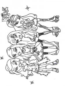 Coloring for the Bratz doll