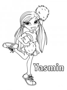Coloring Yasmine cheerleader