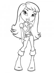 Coloring page cute Bratz doll