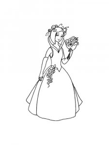 Bride coloring page 4 - Free printable