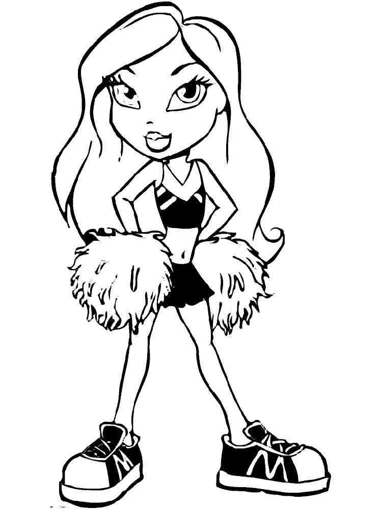 Cheerleader Coloring Pages