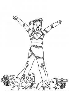 Cheerleader coloring page 17 - Free printable