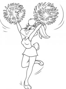 Cheerleader coloring page 20 - Free printable