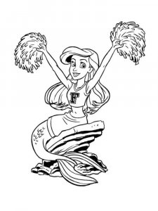 Cheerleader coloring page 3 - Free printable