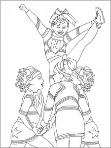 Cheerleader coloring page 9 - Free printable