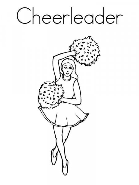 Cheerleader coloring pages Cheerleader coloring pages
