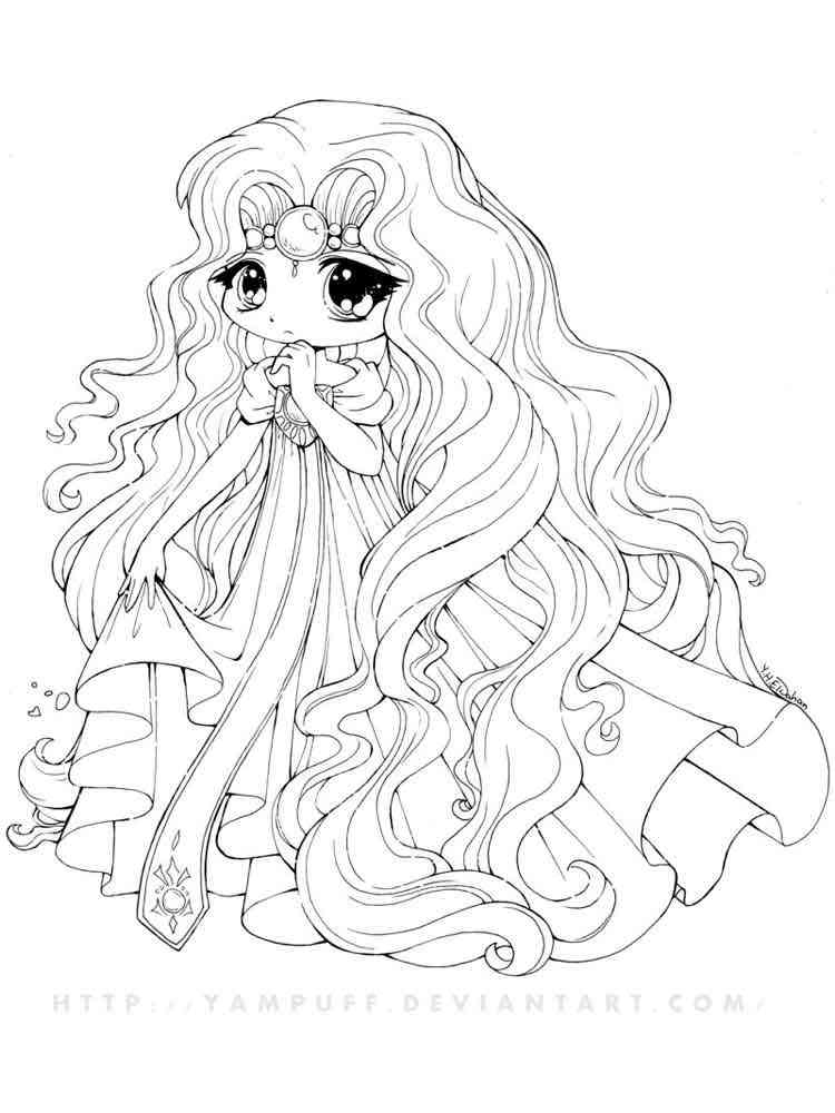 Chibi Anime Girls Coloring Pages Printable