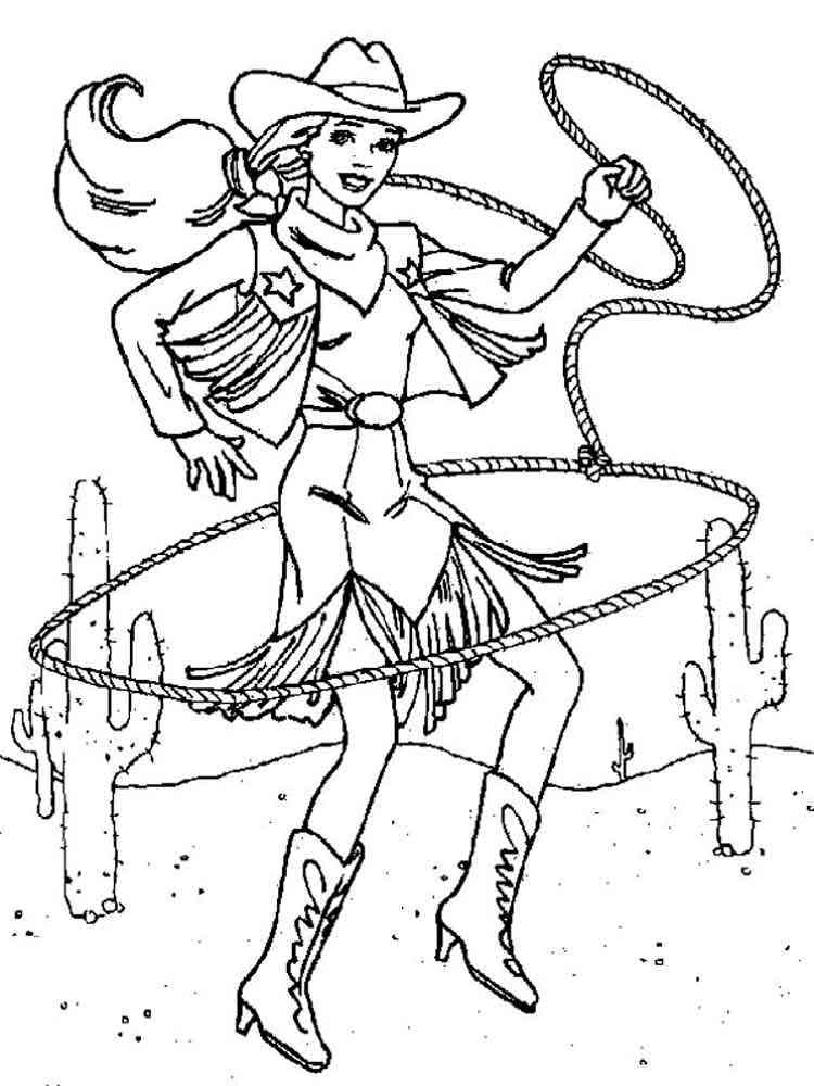 cowgirl-coloring-pages