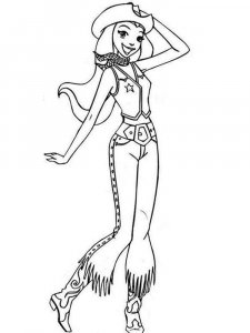 Cowgirl coloring page 10 - Free printable