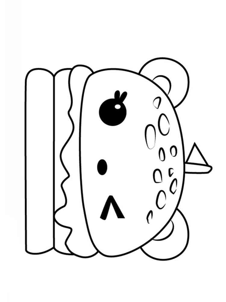 Cute Food Coloring Pages