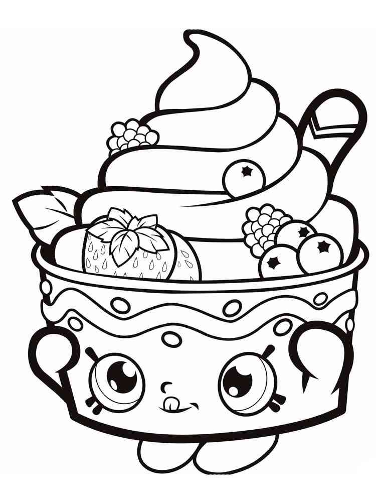 Cute Food Coloring Pages