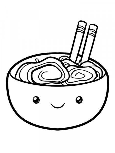 Cute Food coloring pages