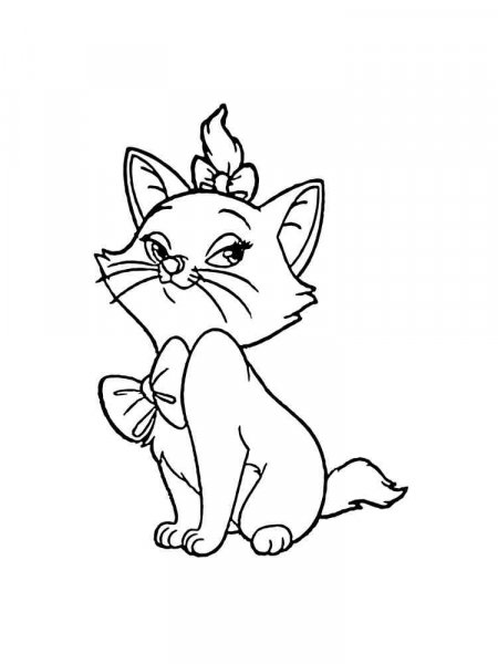 Marie Cat coloring pages