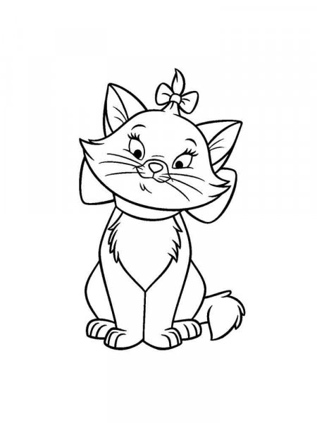 Marie Cat coloring pages