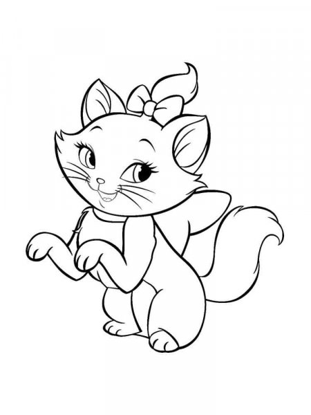 Marie Cat coloring pages