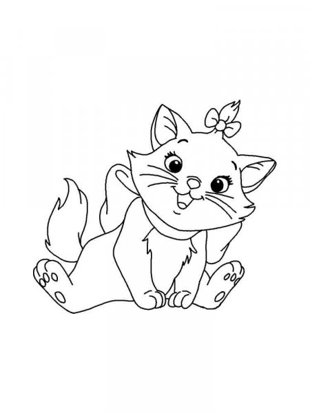 Marie Cat coloring pages