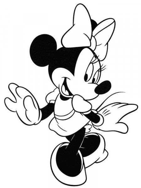 Minnie Mouse coloring pages