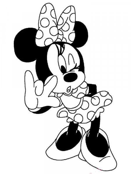 Minnie Mouse coloring pages