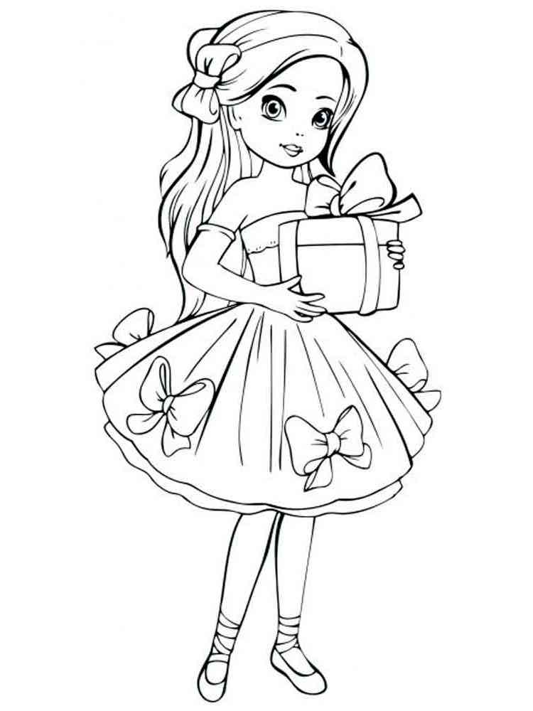 Dolls coloring pages