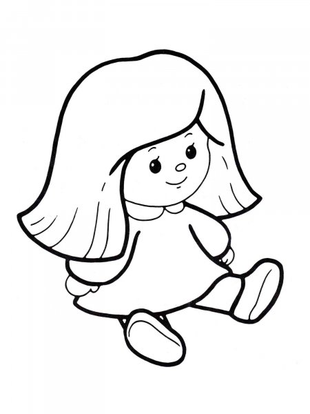 Dolls coloring pages