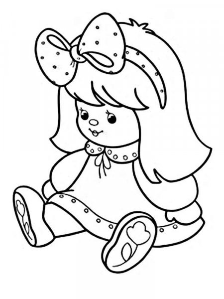 Dolls coloring pages